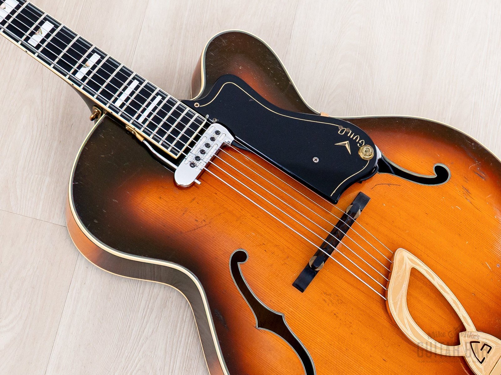 1962 Guild Stuart A-500 Sunburst Vintage Cutaway Archtop w/ DeArmond, Case