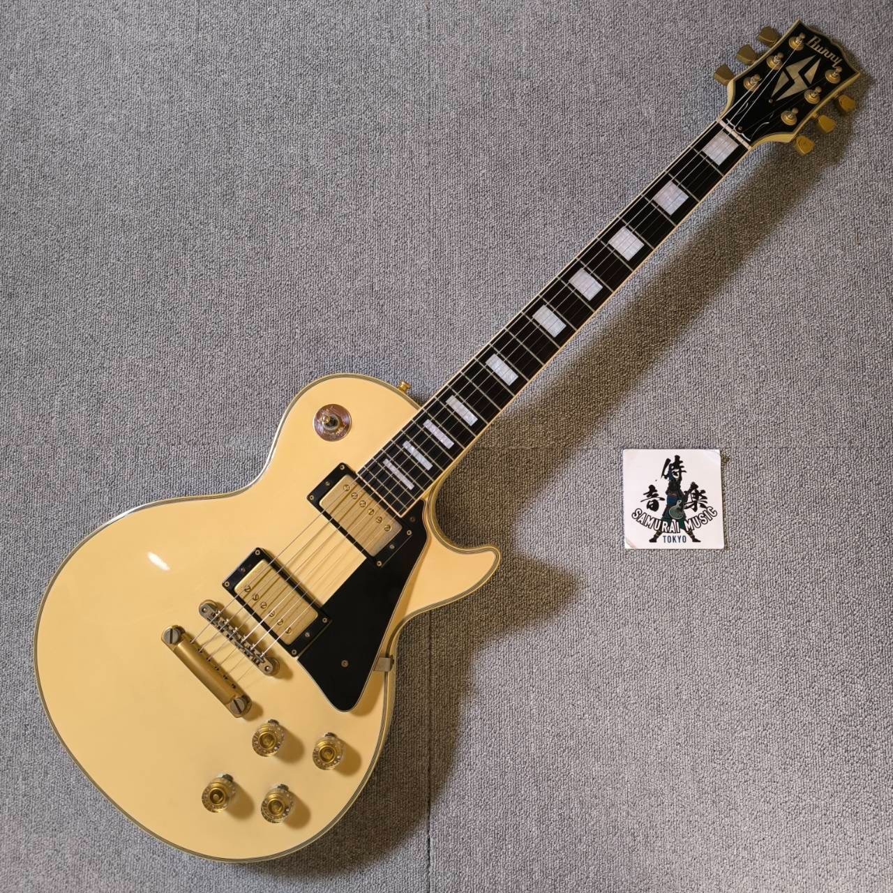 Burny Les Paul Custom Type Electric Guitar Lightning Inlay Randy Rhoads MIJ #6