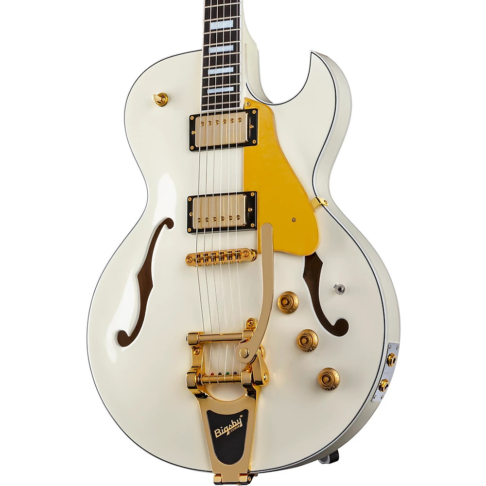 Dean Colt with Bigsby & Piezo Semi-Hollowbody Guitar Vintage White