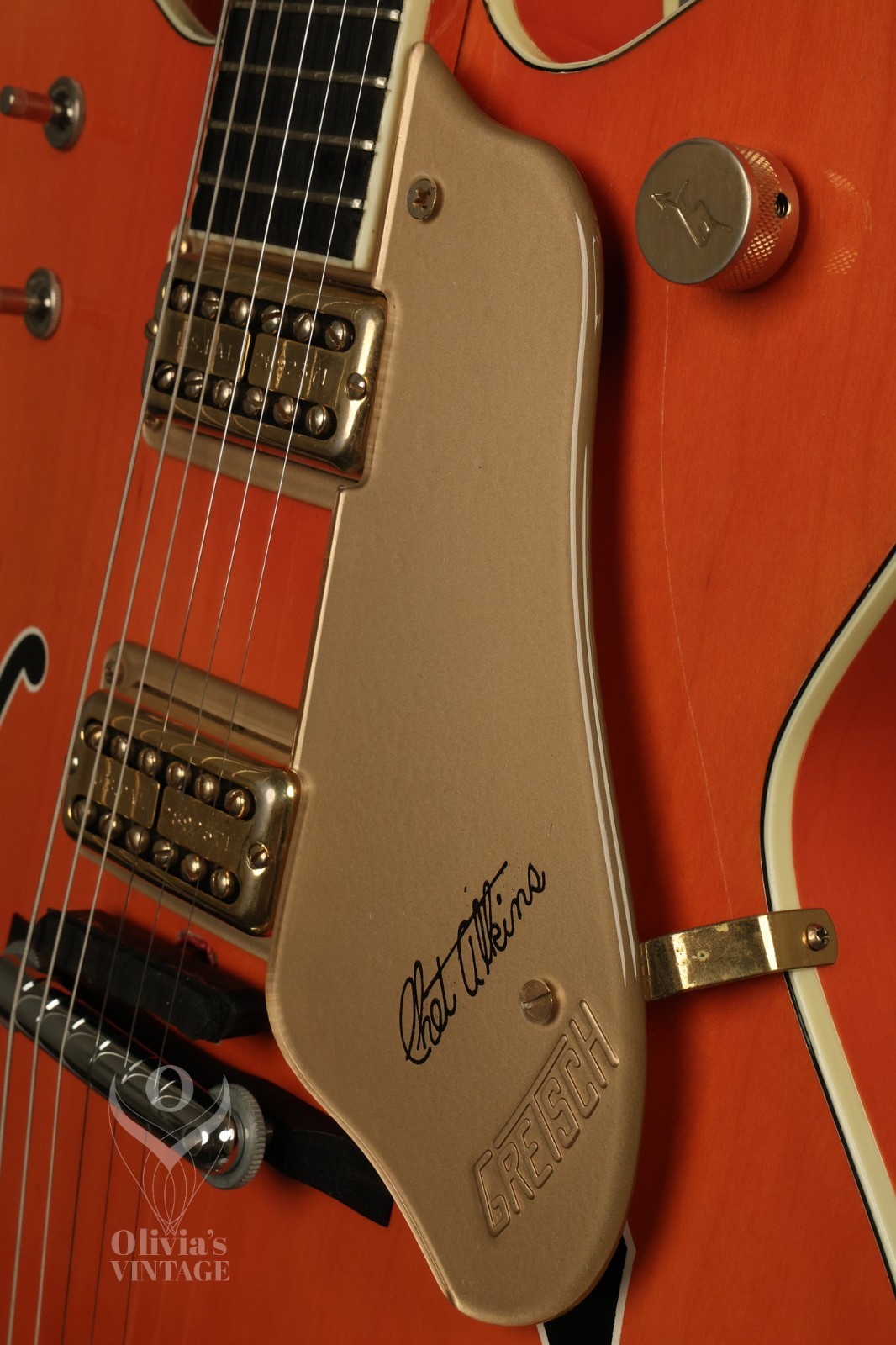 1964 Gretsch Chet Atkins 6120 Nashville Western Orange with HANG TAG