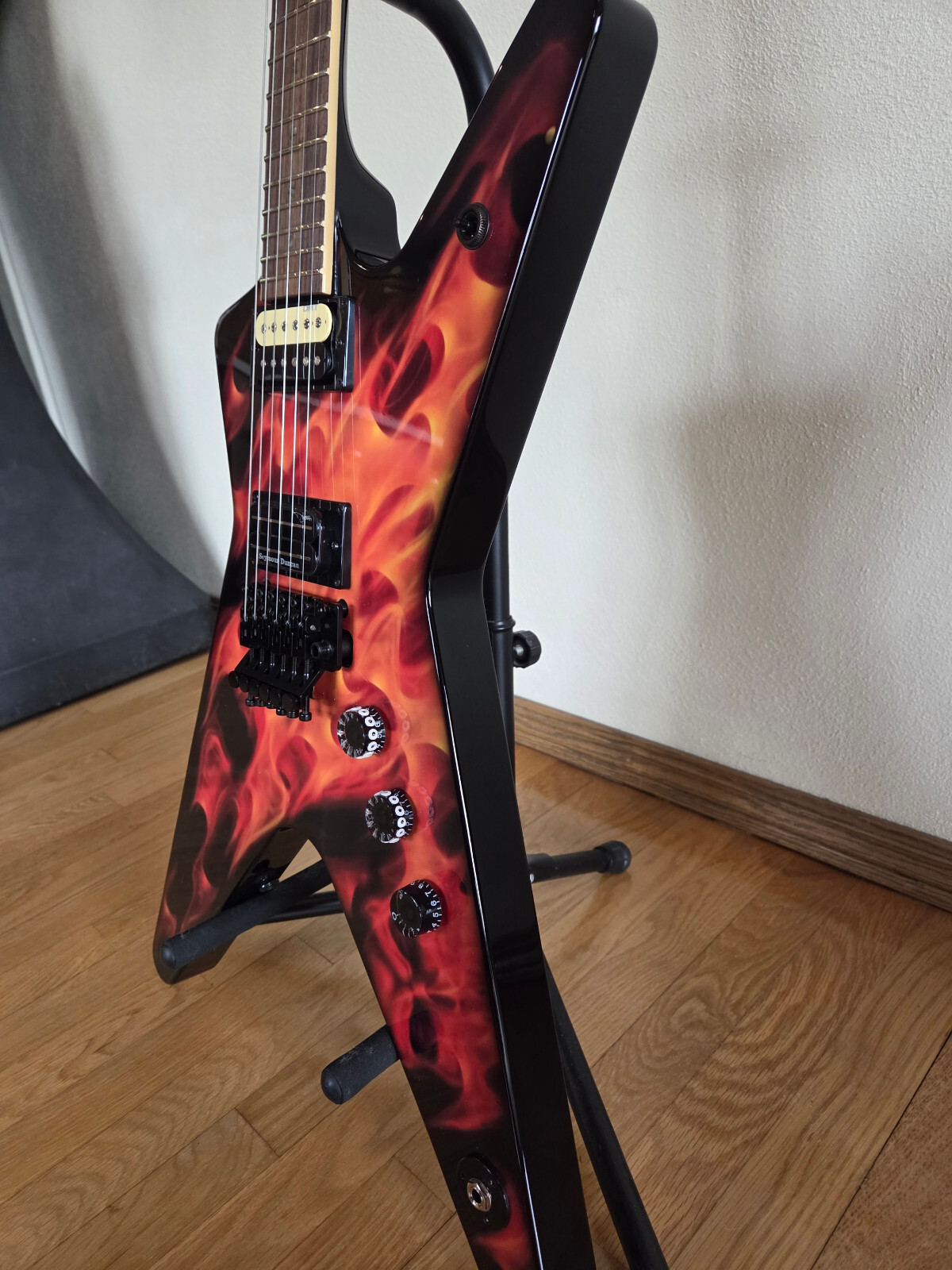 ~ USA ~ 1 of 2 ~ Dean Dime o Flame Dimebag Darrell Pantera Electric Guitar ML