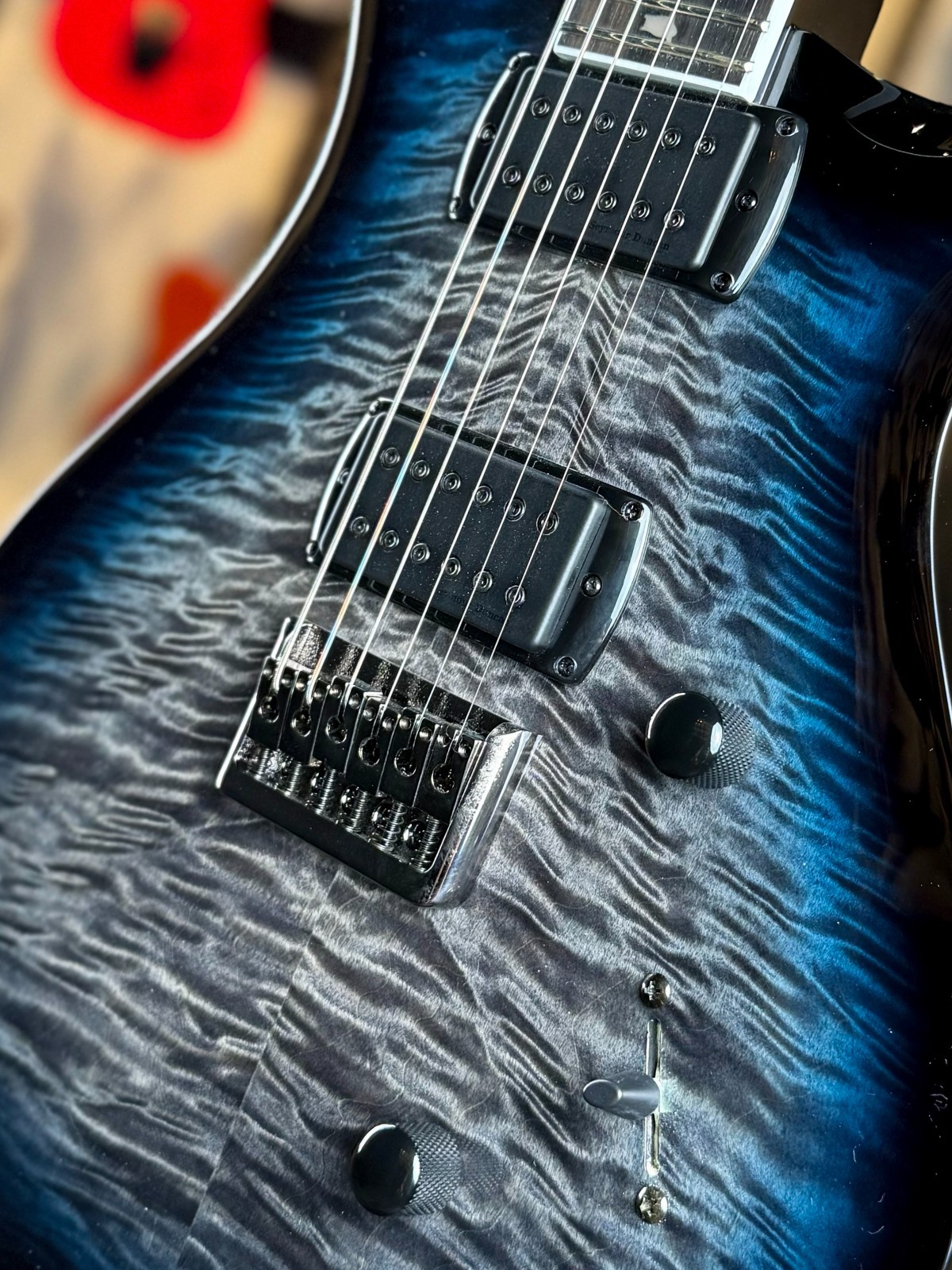 PRS SE Mark Holcomb – Holcomb Blue Burst – Quilt Maple