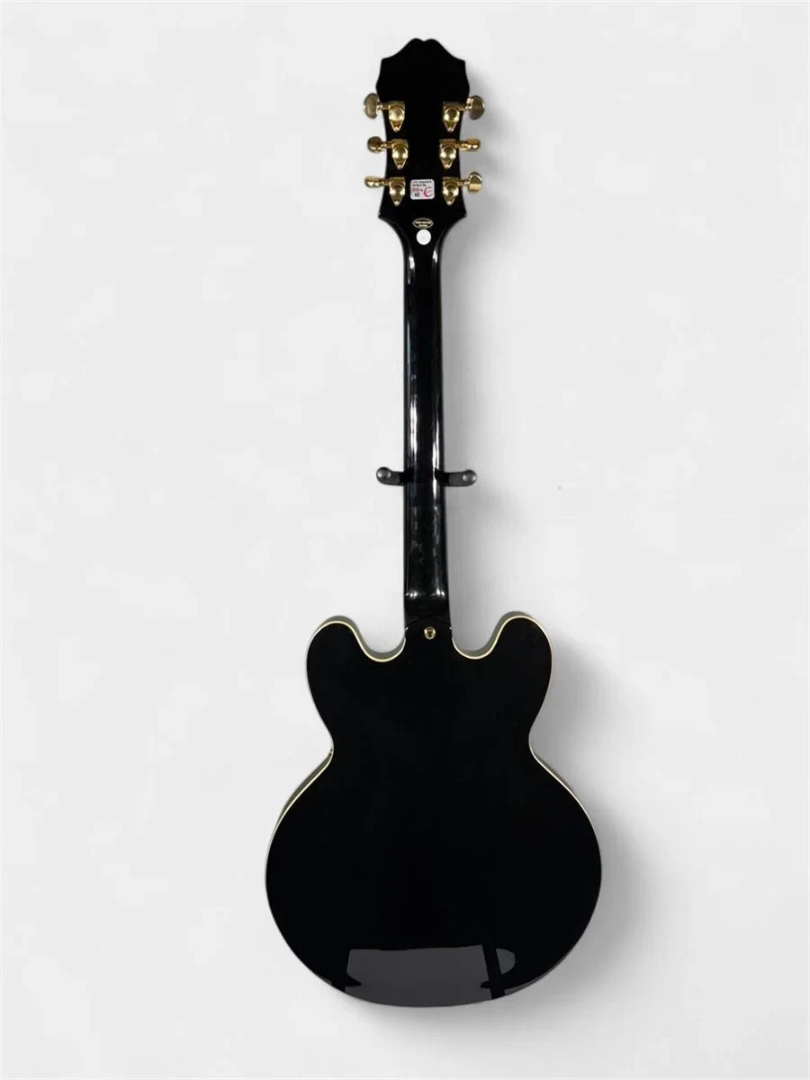 Epiphone Sheraton II Ebony Hollow Body Guitar + Hard Shell Case – Mint