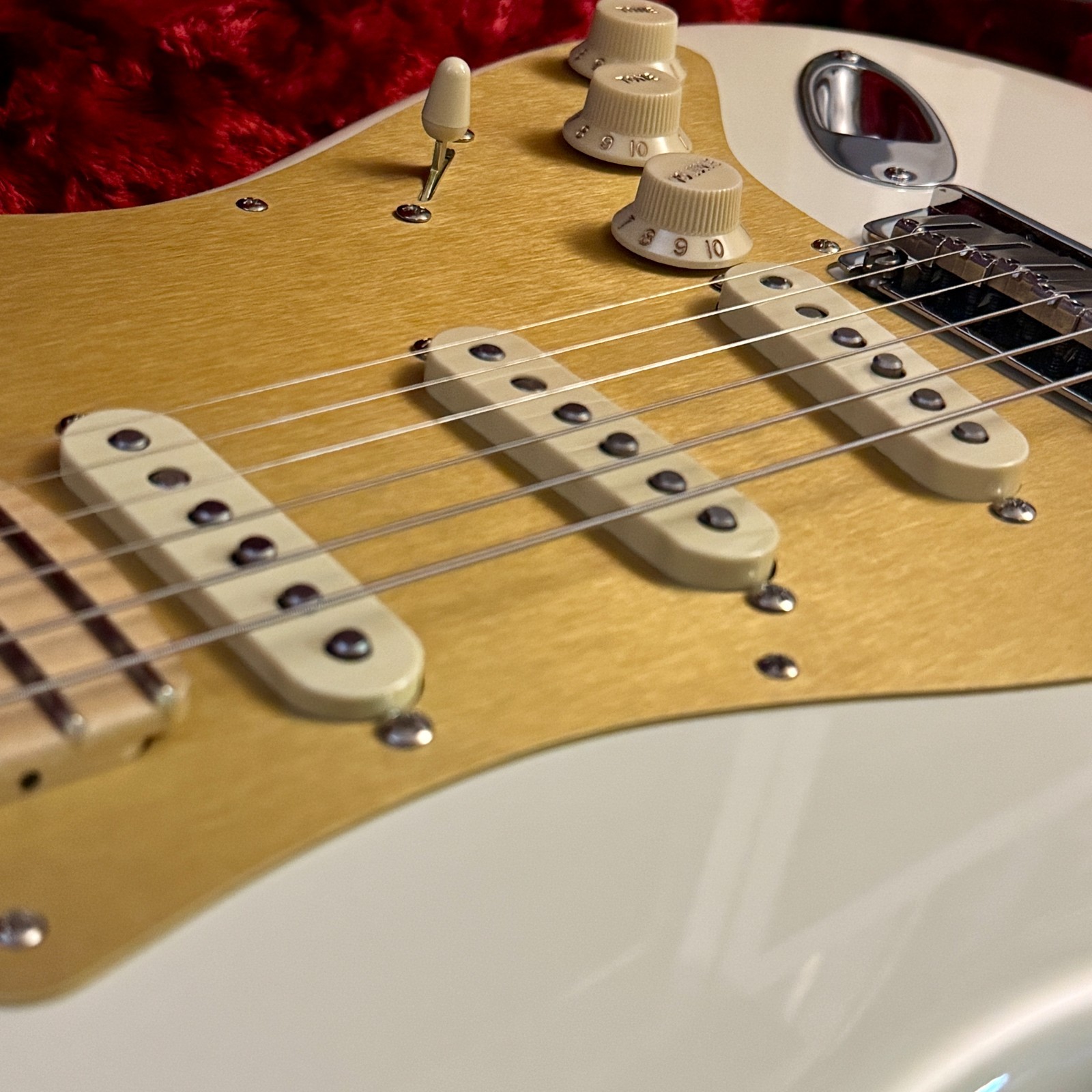 Fender Custom American Deluxe Stratocaster Olympic White UPGRADES G&G USA Strat