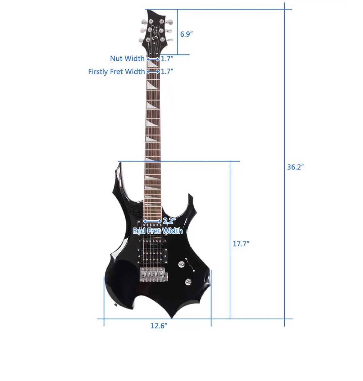 Glarry 37″ Adult Electronic Guitar Kit w/ Amp