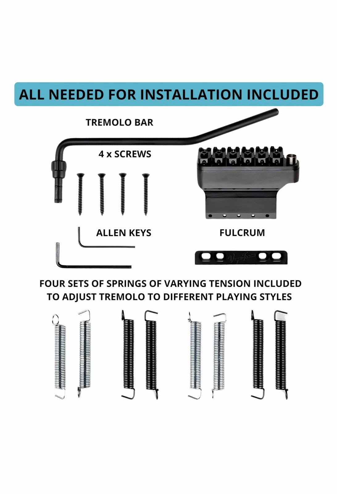 Vega-Trem VT1 Ultra-Trem Standard 6-Screw Stratocaster Guitar Tremolo Bridge