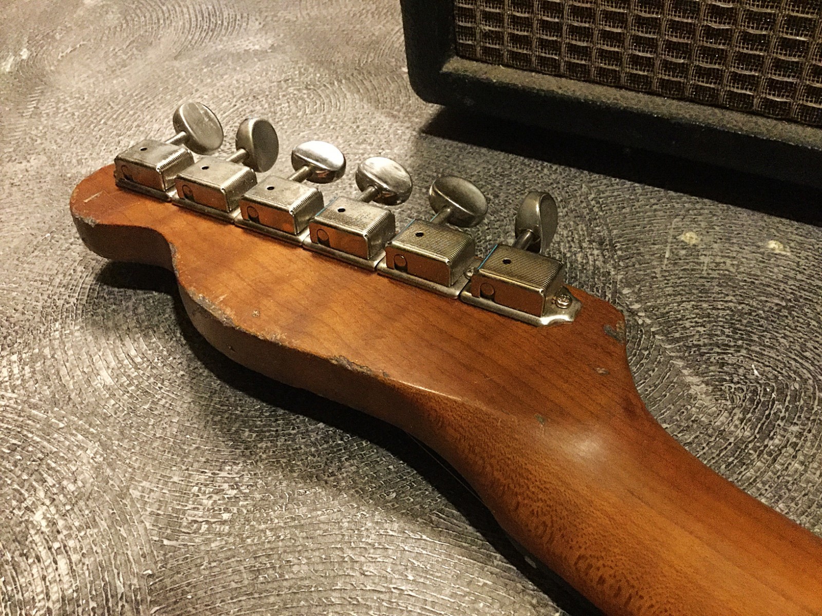 USA Relic Tele Style Electric Guitar Road Worn Orange by Nate’s Relic Guitars