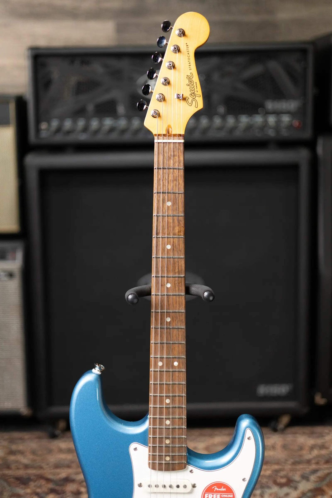 Squier Classic Vibe ’60s Stratocaster Electric Guitar – Lake Placid Blue