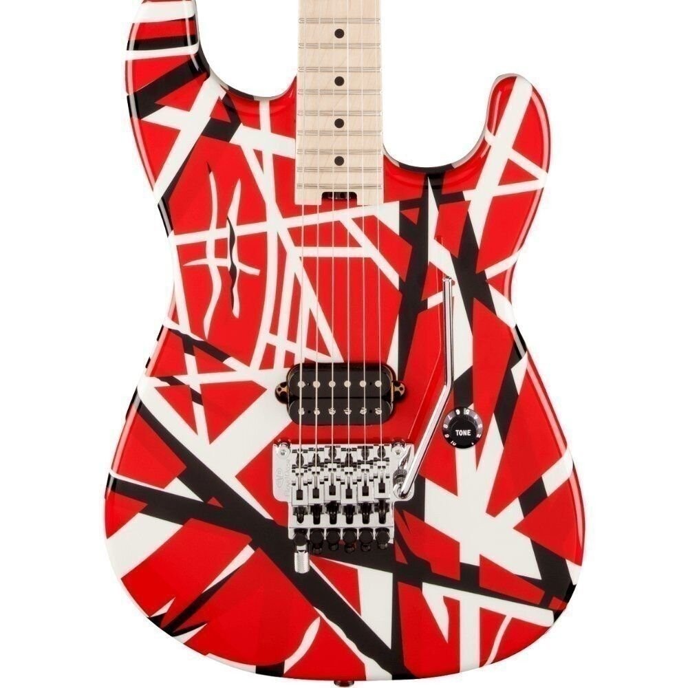 EVH Striped Series – Red with Black Stripes