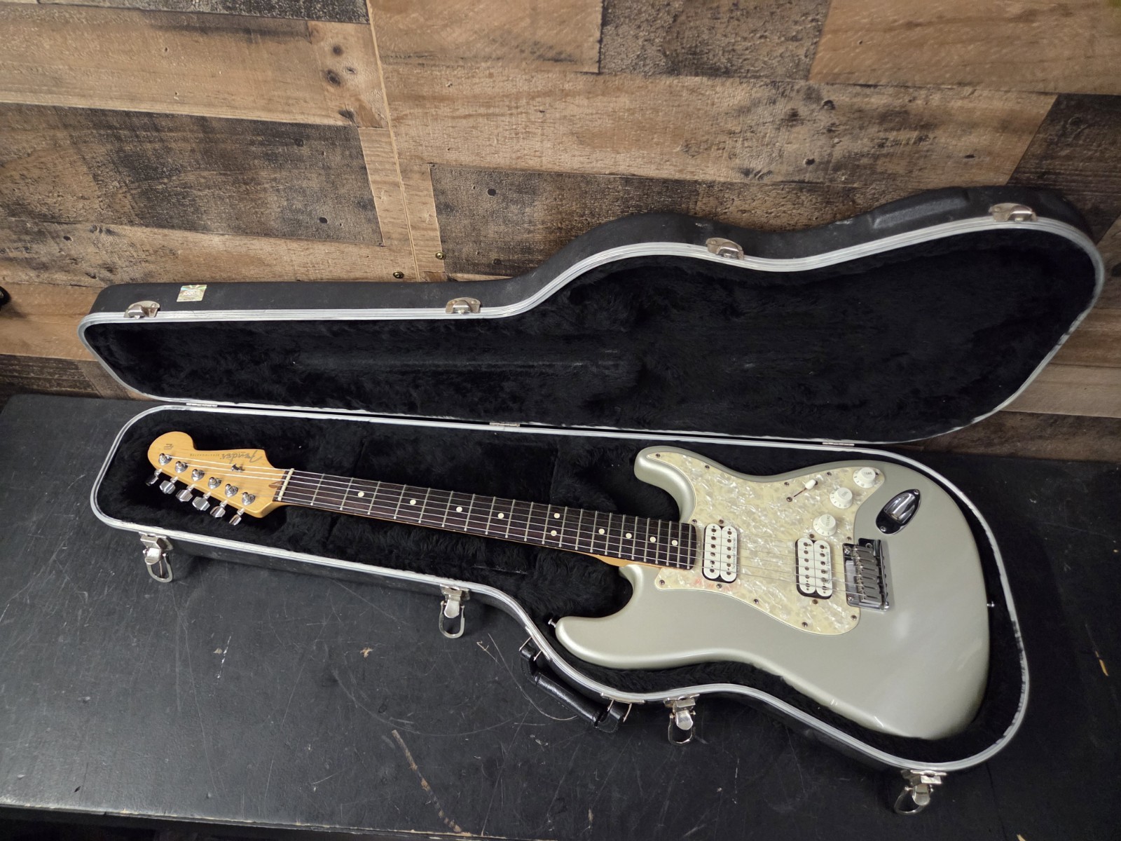 2002 Fender American Double Fat Stratocaster HH Shoreline Gold W/Ohsc