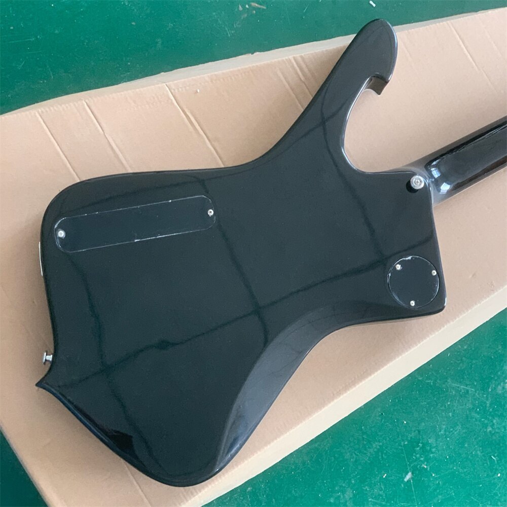 Purple Mirror Electric Guitar Pickguard Abalone Body Binding Chrome Hardware