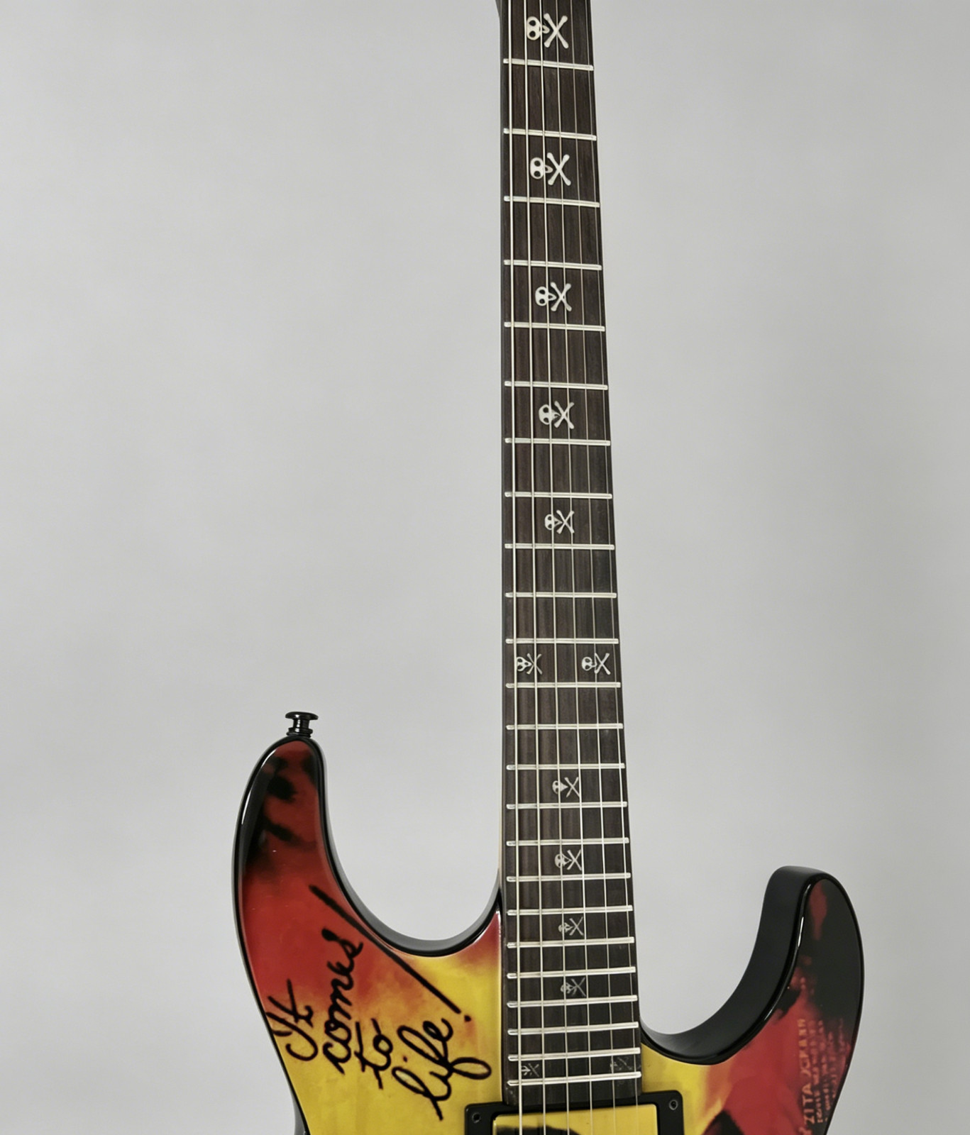 US STOCK Kirk Hammett Karloff Mummy Electric Guitar with Floyd Rose Tremolo