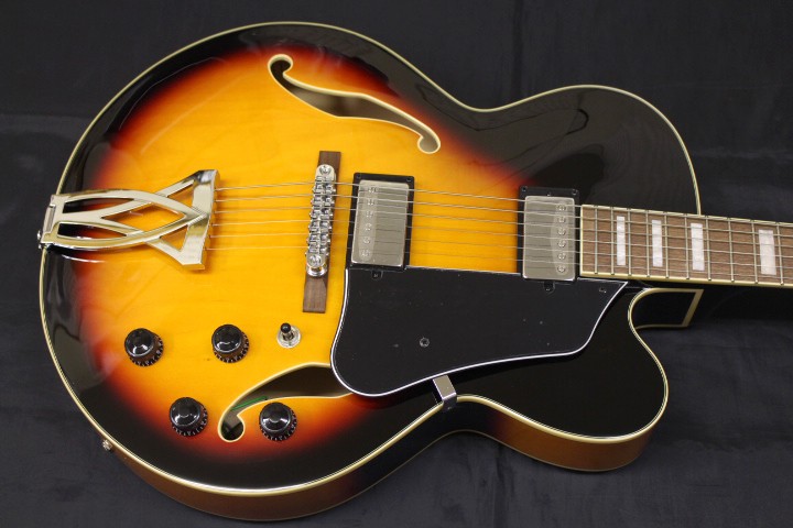 Electric Guitar Ibanez AF75 BS Full Hollow Sunburst S/N PW24040316