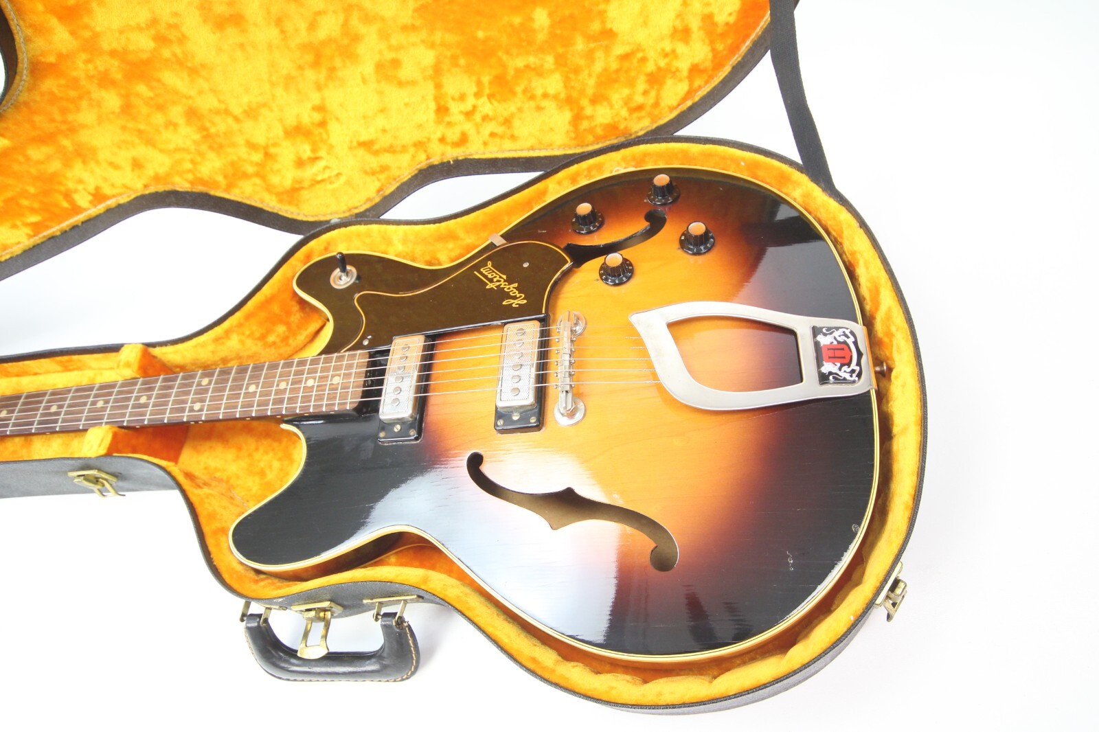 Hagstrom Viking V1 Semi-hollow body guitar ’65 orig case excellent