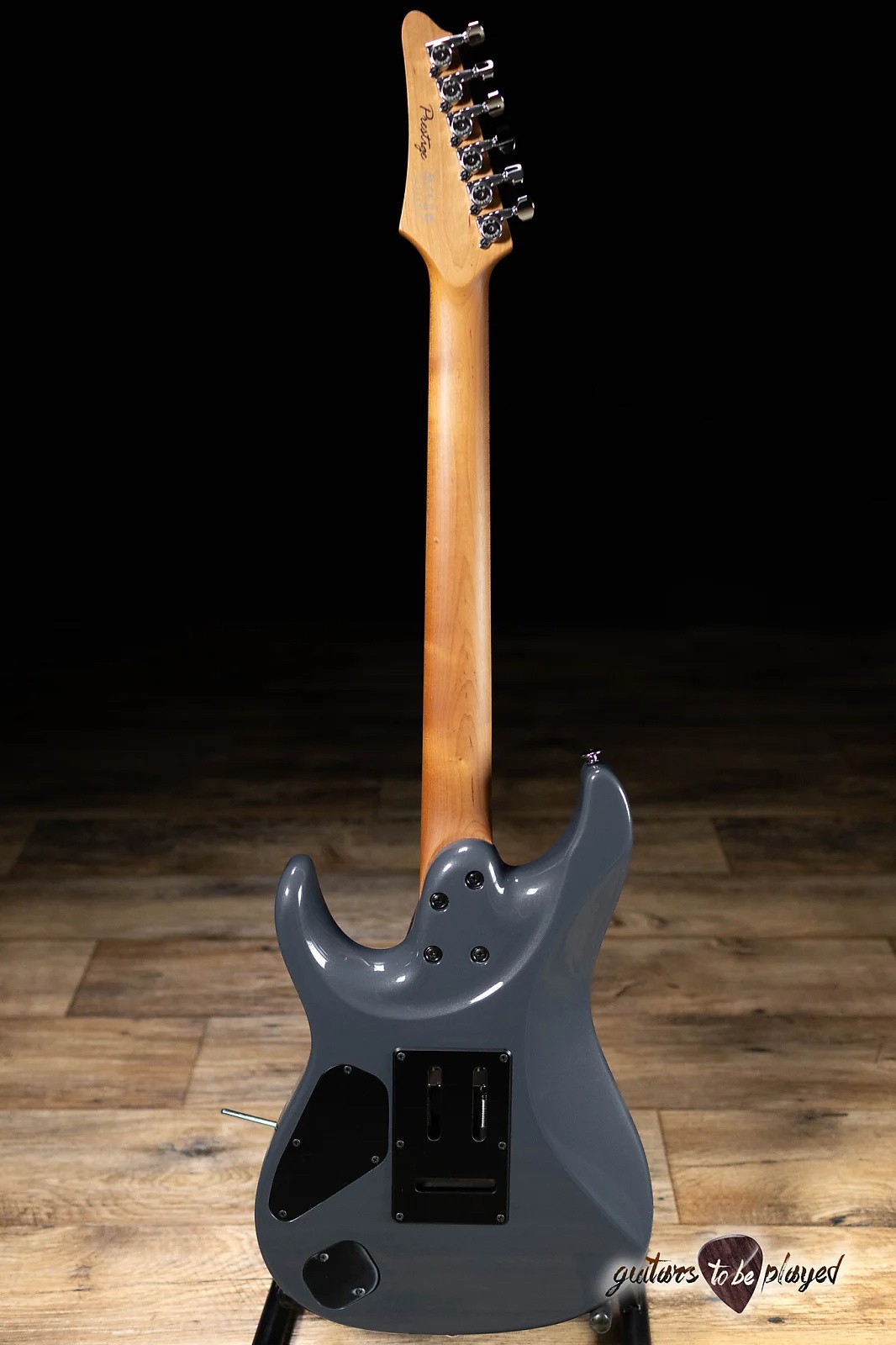 Ibanez AZ2402 Prestige HH Roasted Maple Neck Guitar w/ Case – Gray Metallic