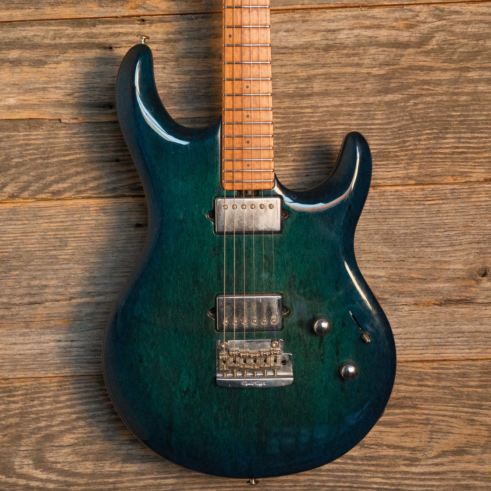 Used Ernie Ball Music Man BFR Luke III HH – Trans Blue w/OHSC