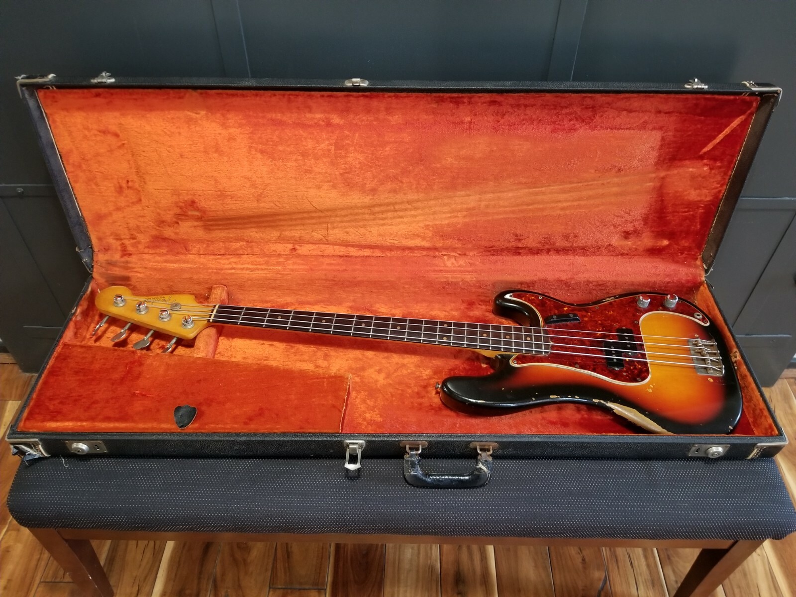 1963 Fender Precision Bass P Bass Electric Guitar Vintage