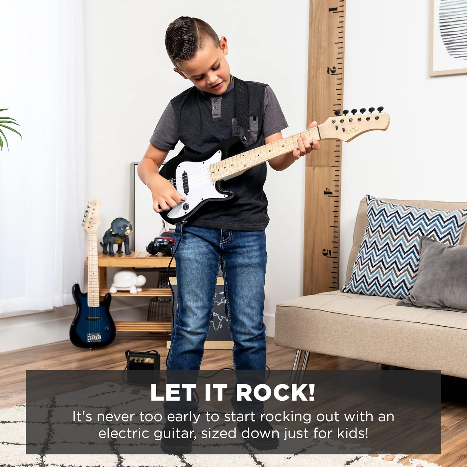30in Kids Electric Guitar Beginner Starter Kit W/ 5W Amplifier Strap Gig Bag