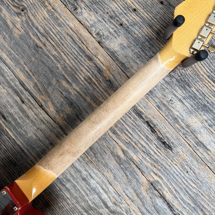 Friedman Vintage T Aged Guitar – Candy Apple Red w/Gold Stripe (Medium Aging)