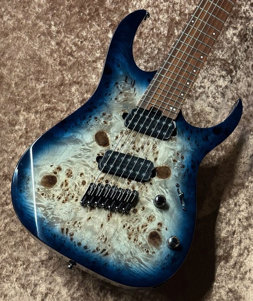 Ibanez RGMS7PB Cosmic Blue Starburst 7-String Multi-Scale Guitar Used