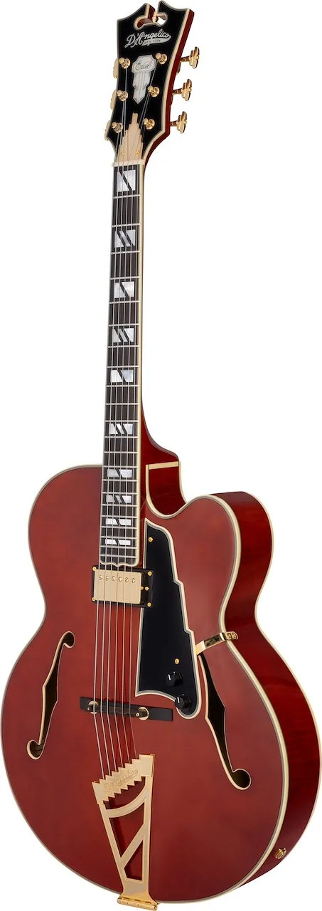 D’Angelico Excel EXL-1 Hollowbody Electric Guitar – Walnut Stain Limited Rare…
