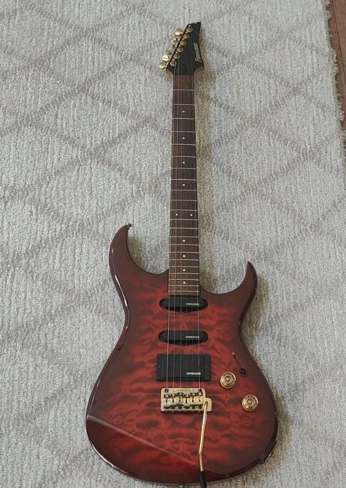 90s Fernandes Super Strat Guitar Gold Hardware Gotoh