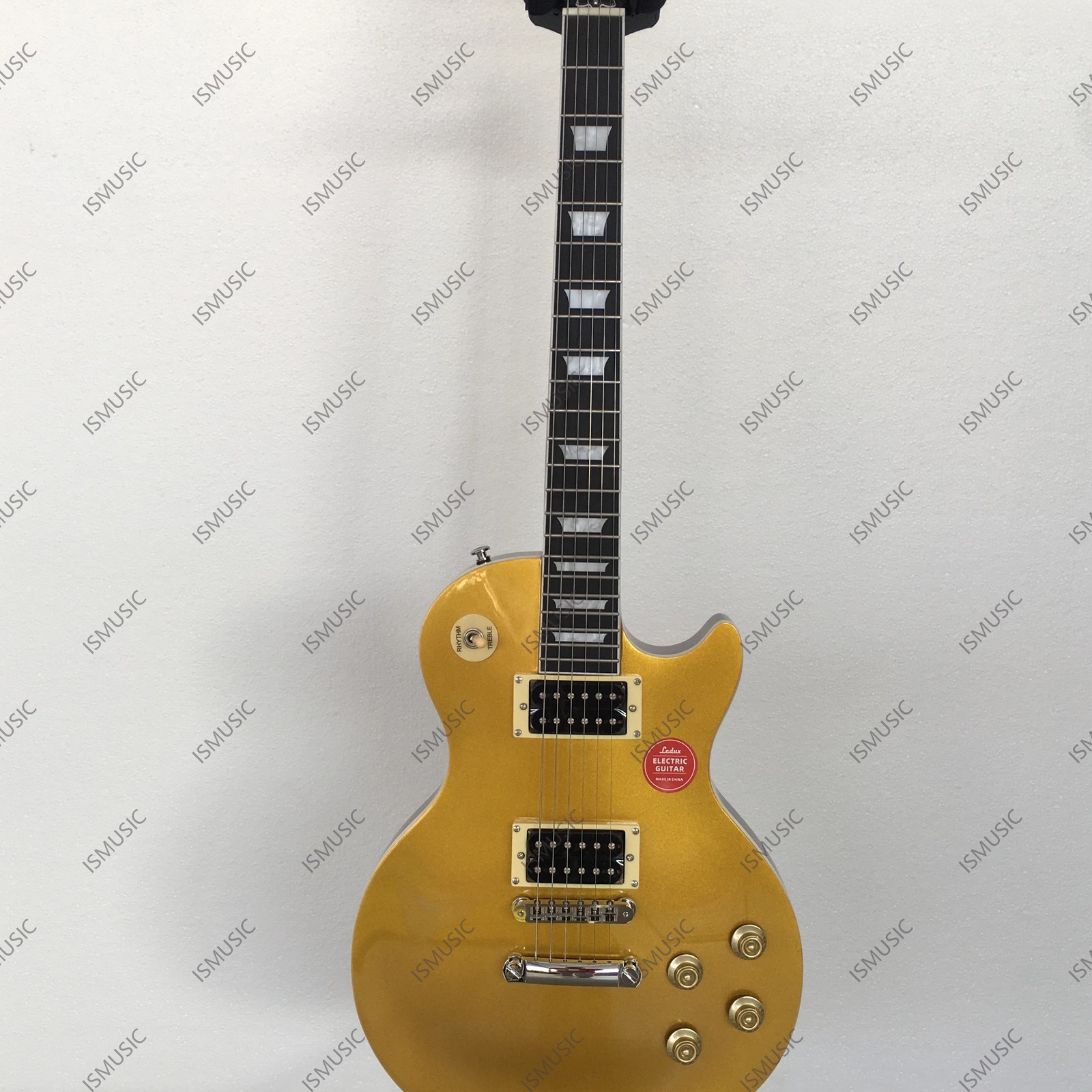 Solid Body Electric Guitar Stainless Steel Rounded Fret Gold Fast Shipping