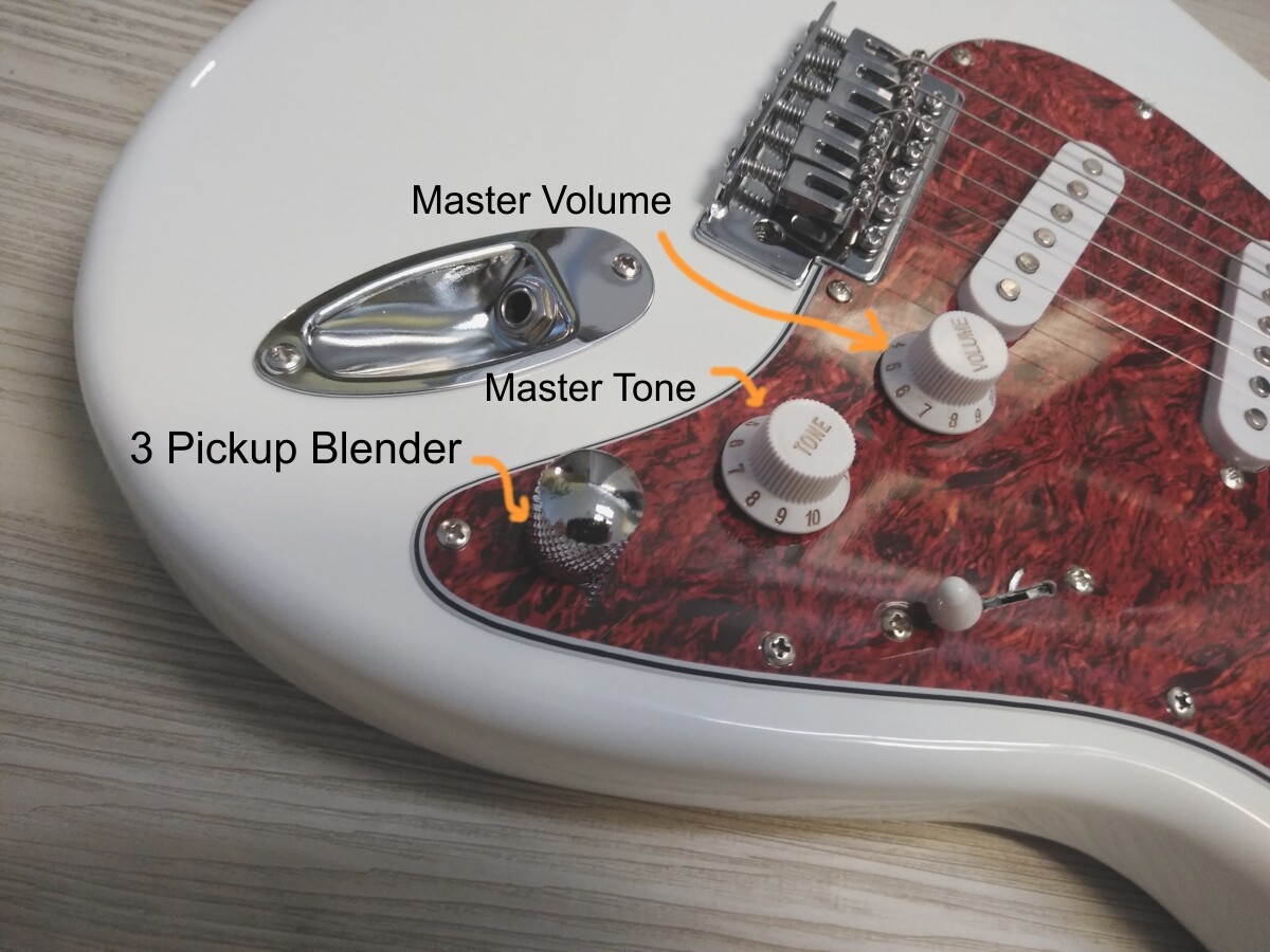 2024 Elite ® Strat Pro Style Guitar ” Classic White “, Hot Z-Mule Pickups®