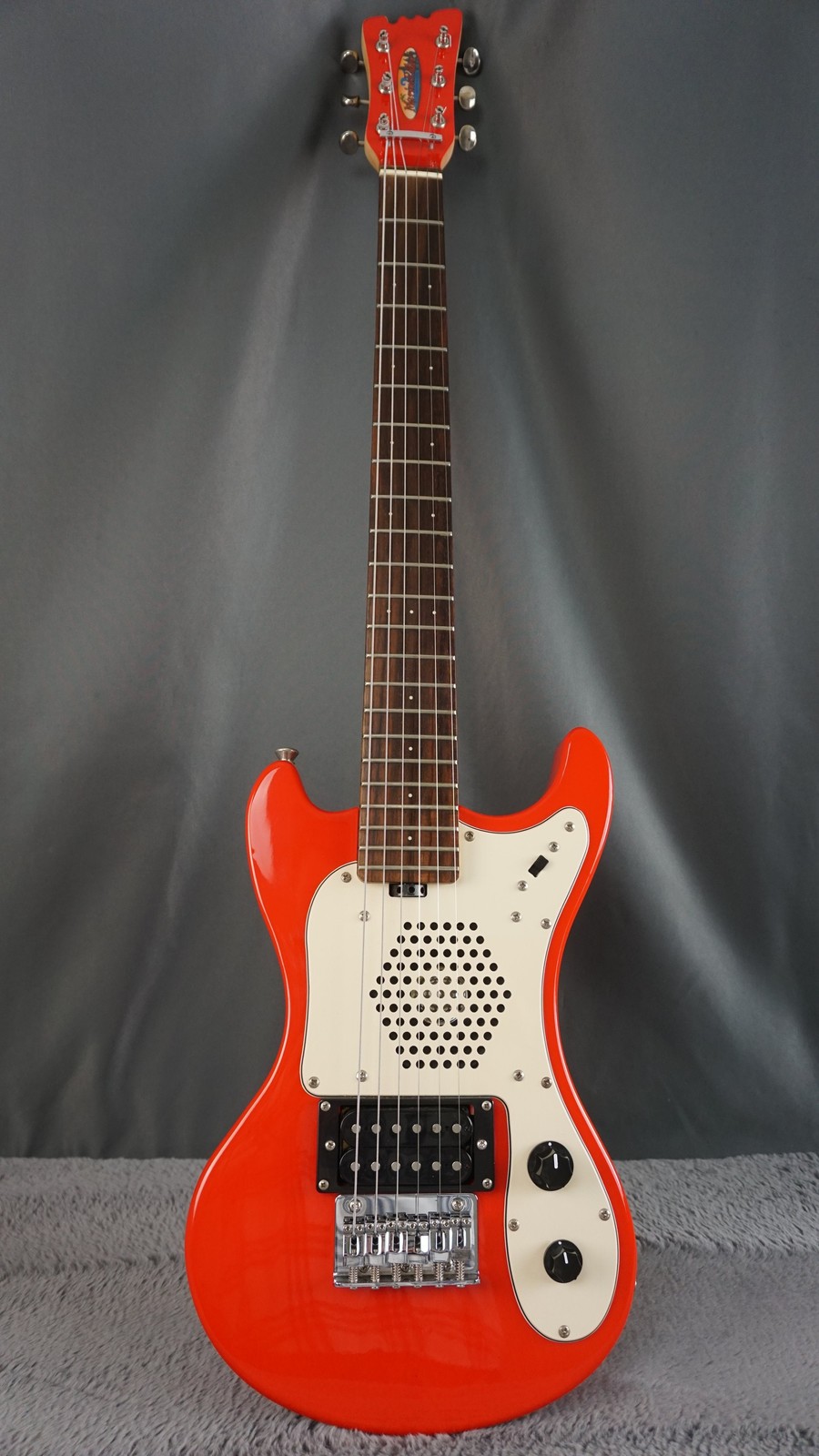 Marine Rider Travel Electric Guitar w/ Built-In Speaker Compact Practice Guitar