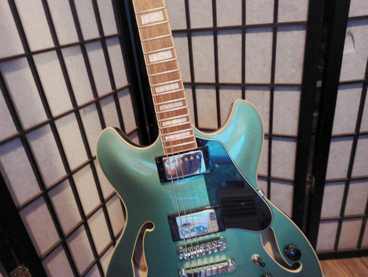 Ibanez AS73 Semi Hollow Electric Guitar Metallic Olive Green *Discontinued Color