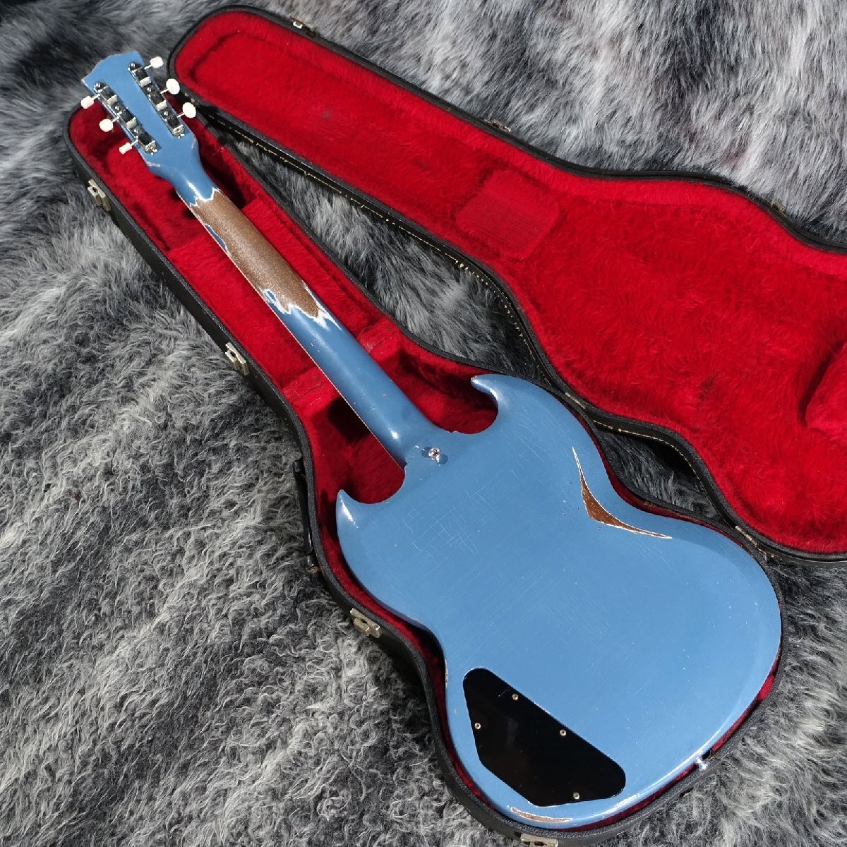 Electric Guitar Gibson SG Special 1961 Refinish Pelham Blue with Hard Case