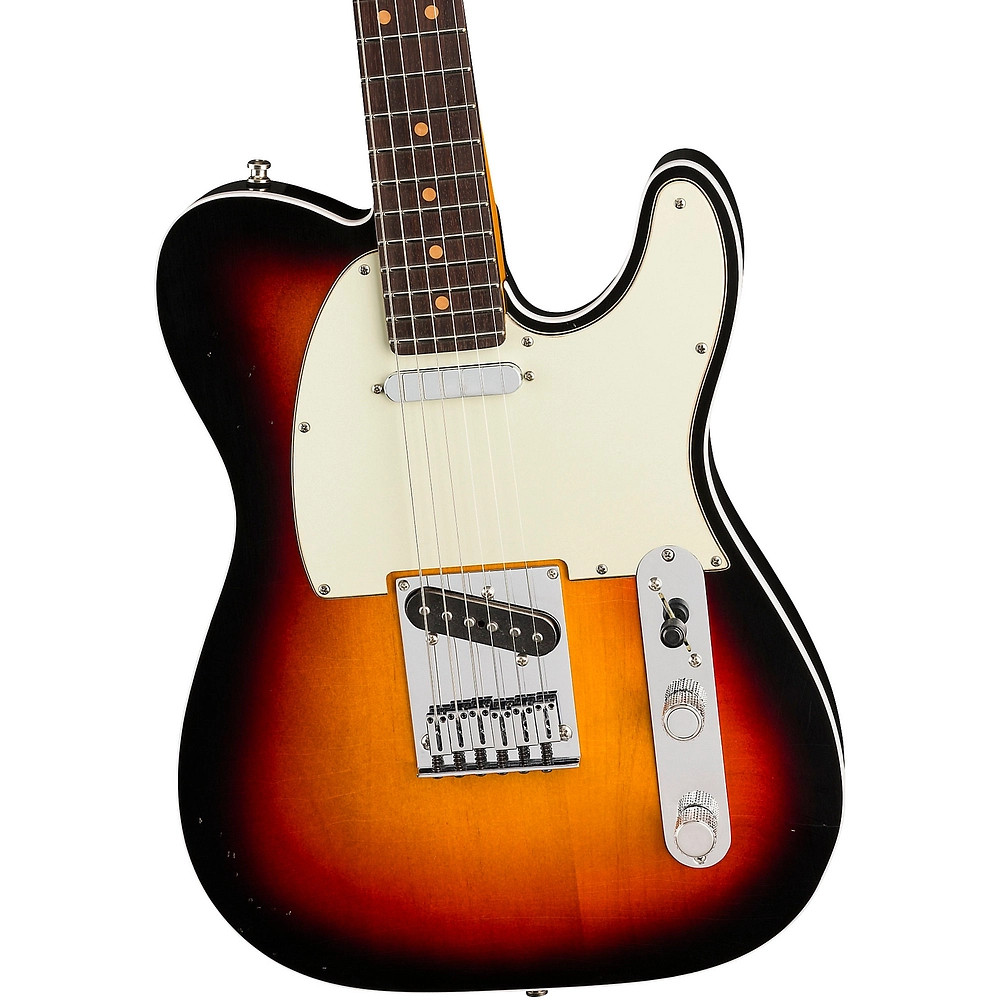 Fender American Ultra Luxe Vintage 60s Cstm Telecaster Rosewd FB Guitar Sunbrst