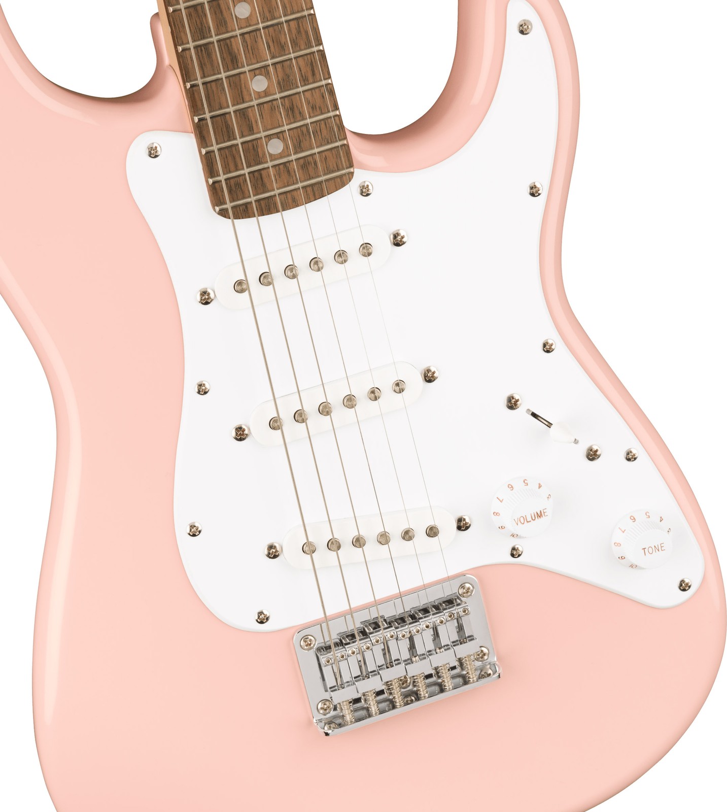 Fender Squier 3/4-Size Kids Mini Strat – Shell Pink w/ Amplifier