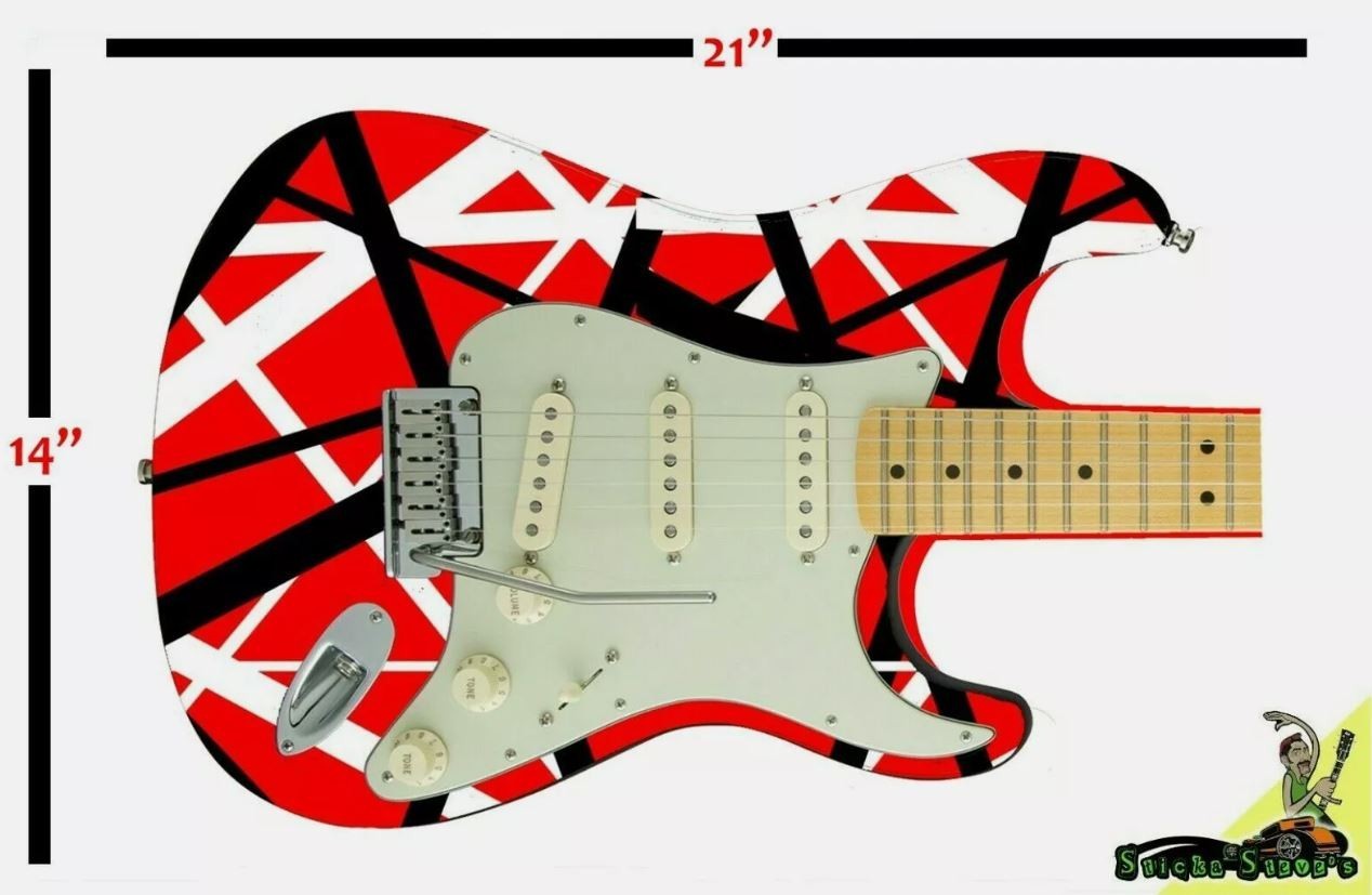 Guitar Skin Axe Wrap Re-skin Bass Reface Jurassic Park Dinosaur Reflection GS080