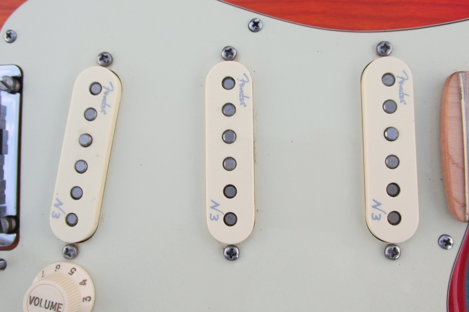 Fender American Deluxe ASH Stratocaster 2013-N3 Pickups-Maple-Aged Cherry-L@@K!