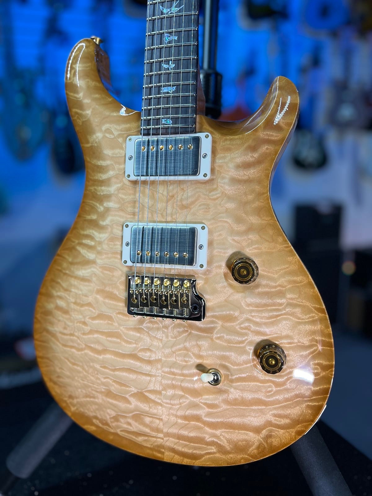 PRS Wood Library Custom 24 Fatback – Custom Color – Quilt 10 Top, Braz 293