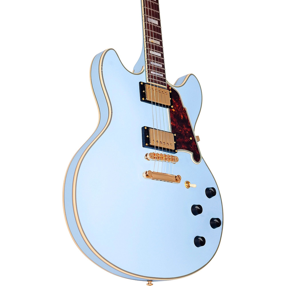D’Angelico Deluxe LE DC Non FHole SemiHollowbody Blue Tortoise Refurbished