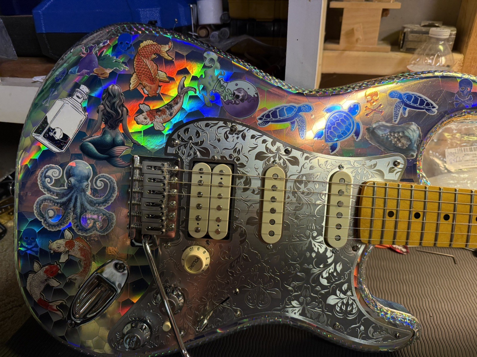 Stratocaster Electric Guitar W/Fender S-1 Switch, Locking Tuners And Gig Bag