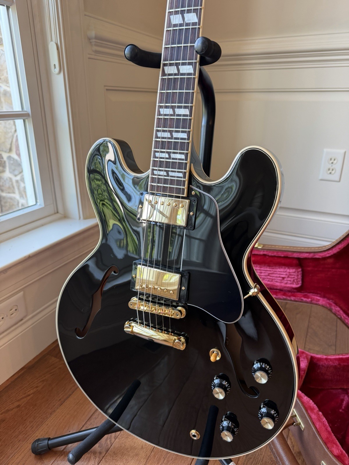 2022 Gibson ES-345 Gloss Limited Edition – Ebony Black