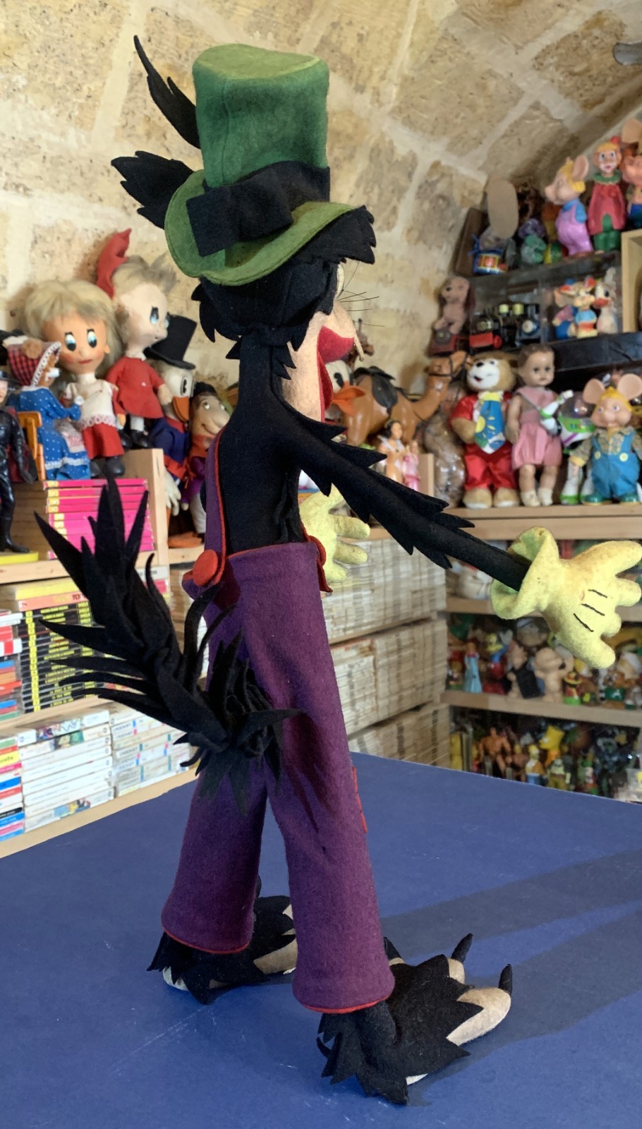 VINTAGE LARGE TOY DOLL BIG BAD WOLF DISNEY PANNOLENCI LENCI FELT LARS CRESBA 50s