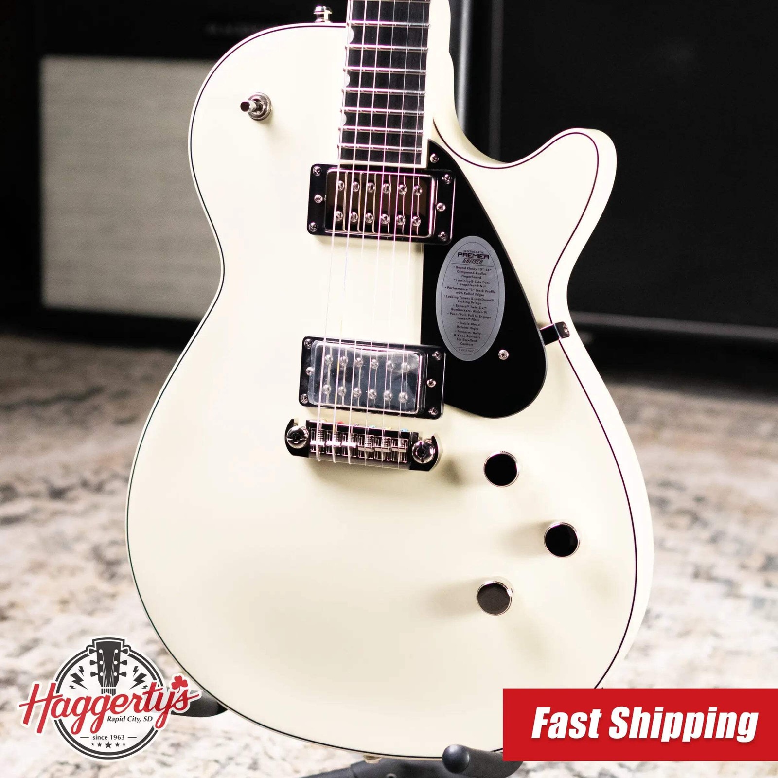 Gretsch Electromatic Premier Jet Electric Guitar – Vintage Pearl