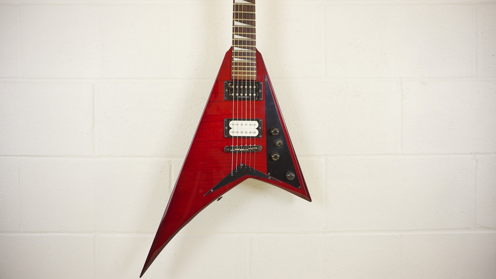 1998 Grover Jackson RR-CU50Q Rhoads Transparent Red Quilt MIJ w/ Jackson Case