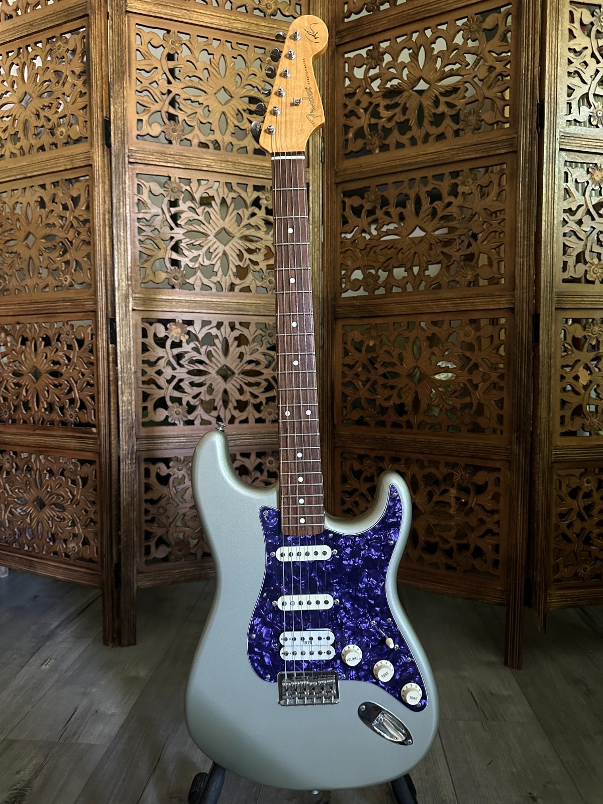 Fender Robert Cray Stratocaster 1997 Inca Silver Hardtail MIM