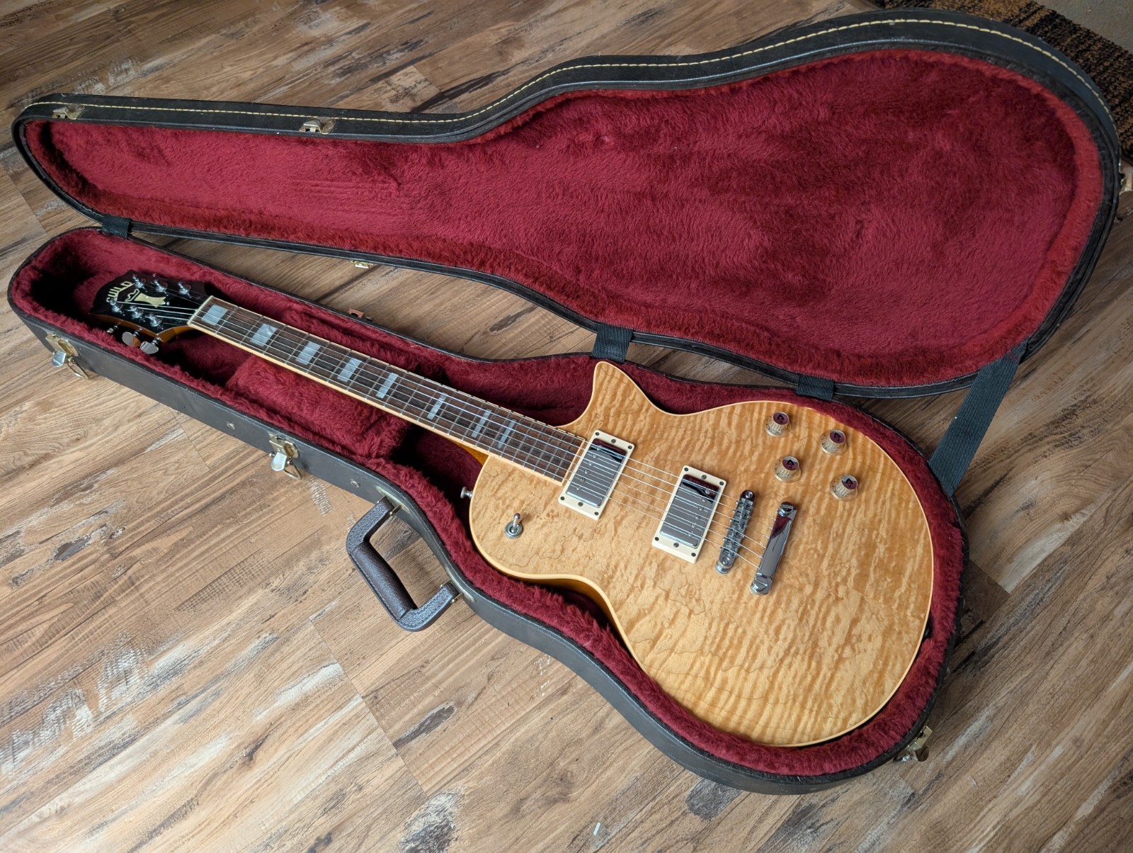 1998 Guild Bluesbird Electric Guitar Natural Flame Top Factory Duncan’s W/OHSC