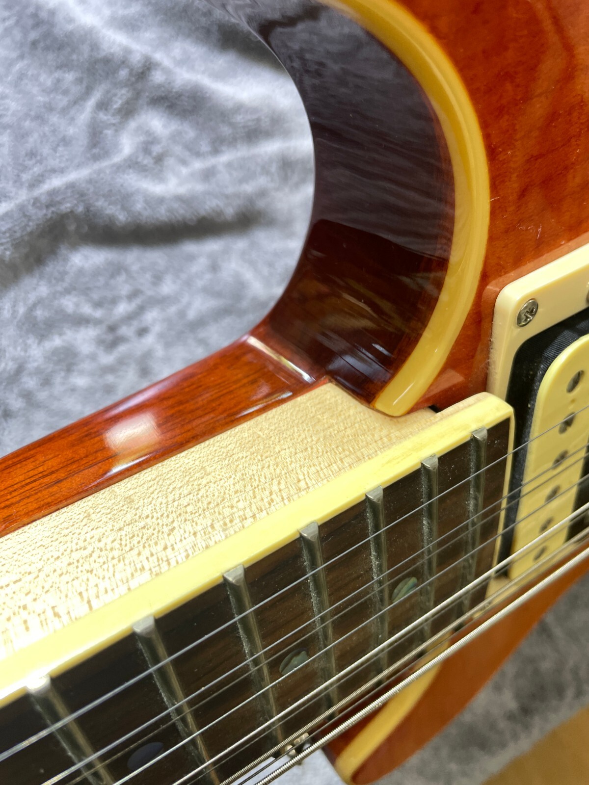 Dean Boca 12 String Semi- Acoustic Electric Guitar Trans Amber Burst Needs Work