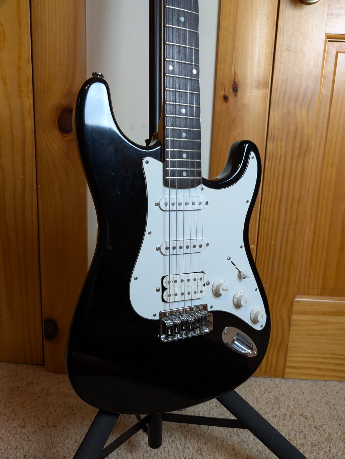 Epiphone S-210 FAT-210 (S-310) HSS Strat Style Electric Made In Korea MIK Black