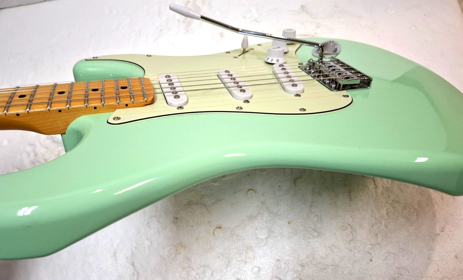 Fender STRATOCASTER Modified SURF GREEN Squier Affinity Strat Guitar ST *LOOK!