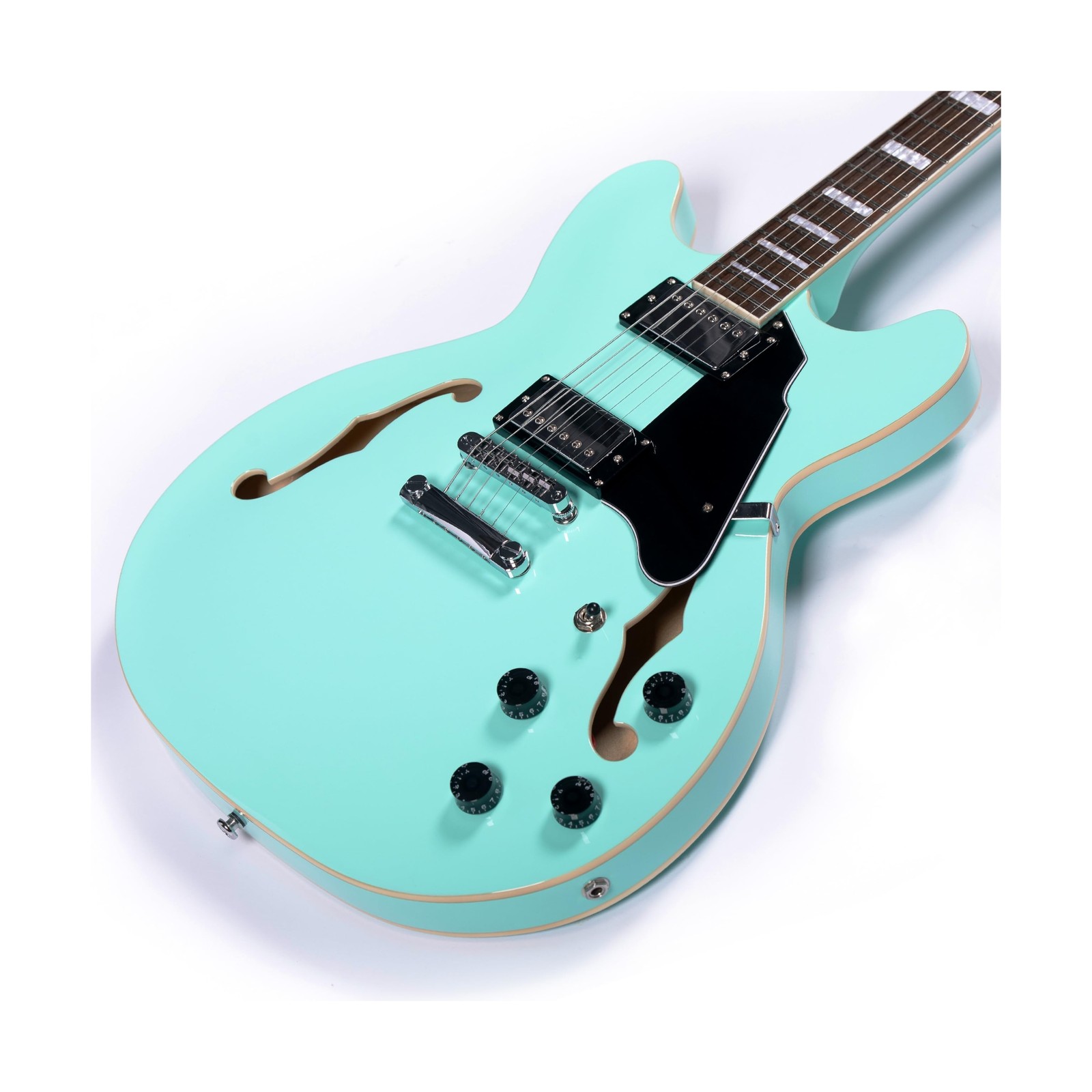 Redid Semi-Hollow Body Electric Guitar RD-100 Jazz Guitar with F-Hole,Maple n…