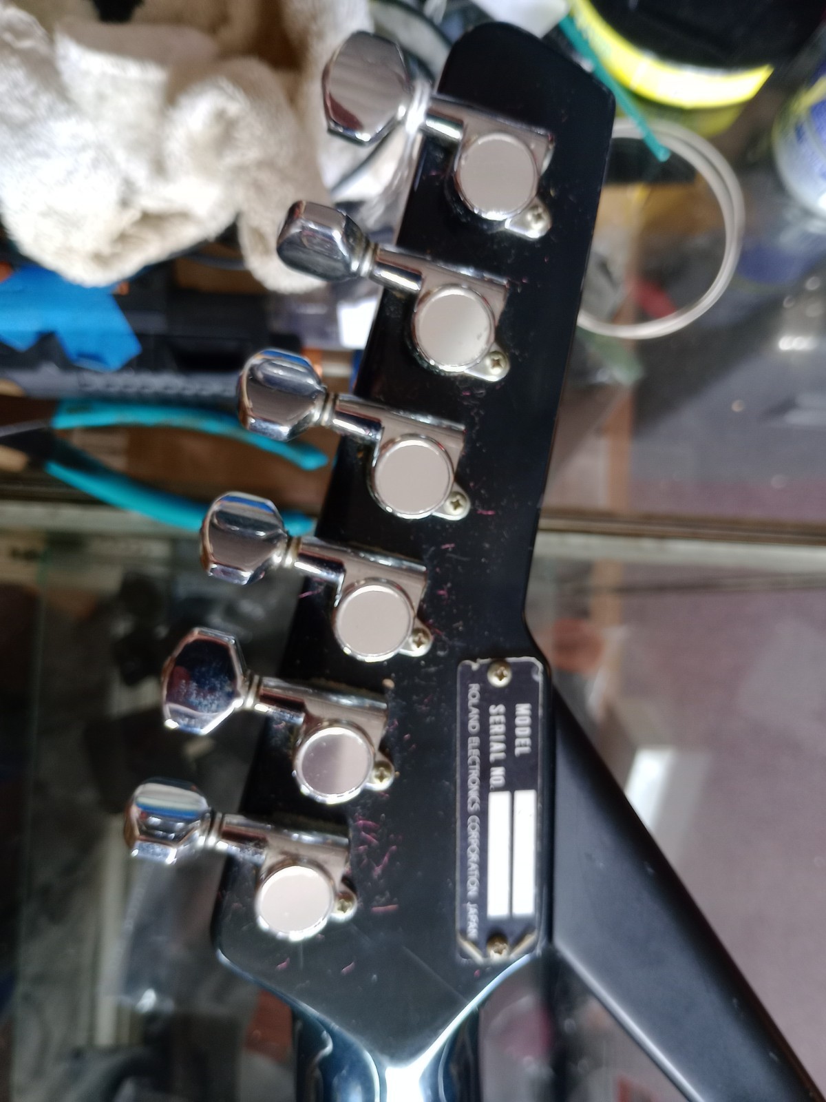 Roland G-707 1980s Silver w/Original Hard Case *** FREE SHIPPING ***