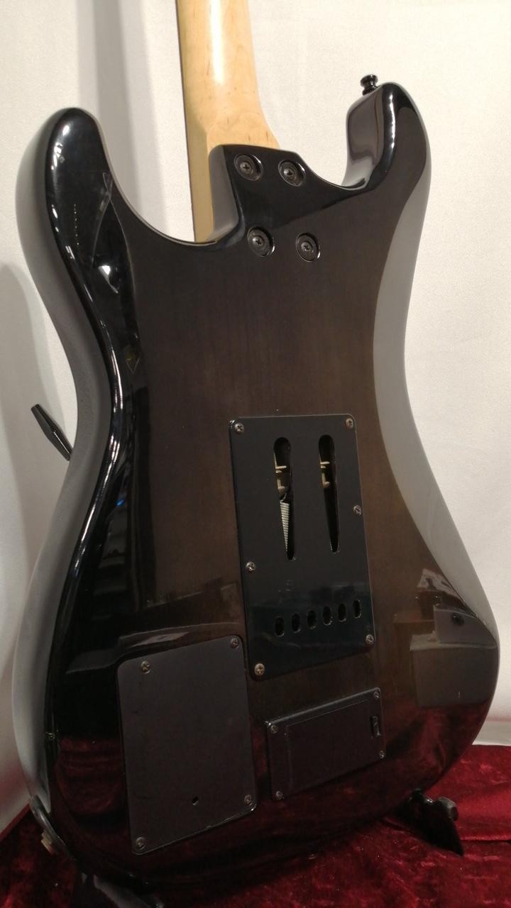 Fernandes FST-75S Black 3.83kg Electric Guitar Used Product Shipping From Japan